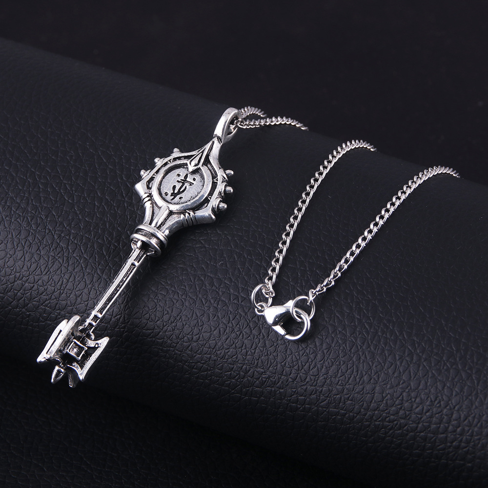 Men's Fashion 3D Alloy Pendant Necklace