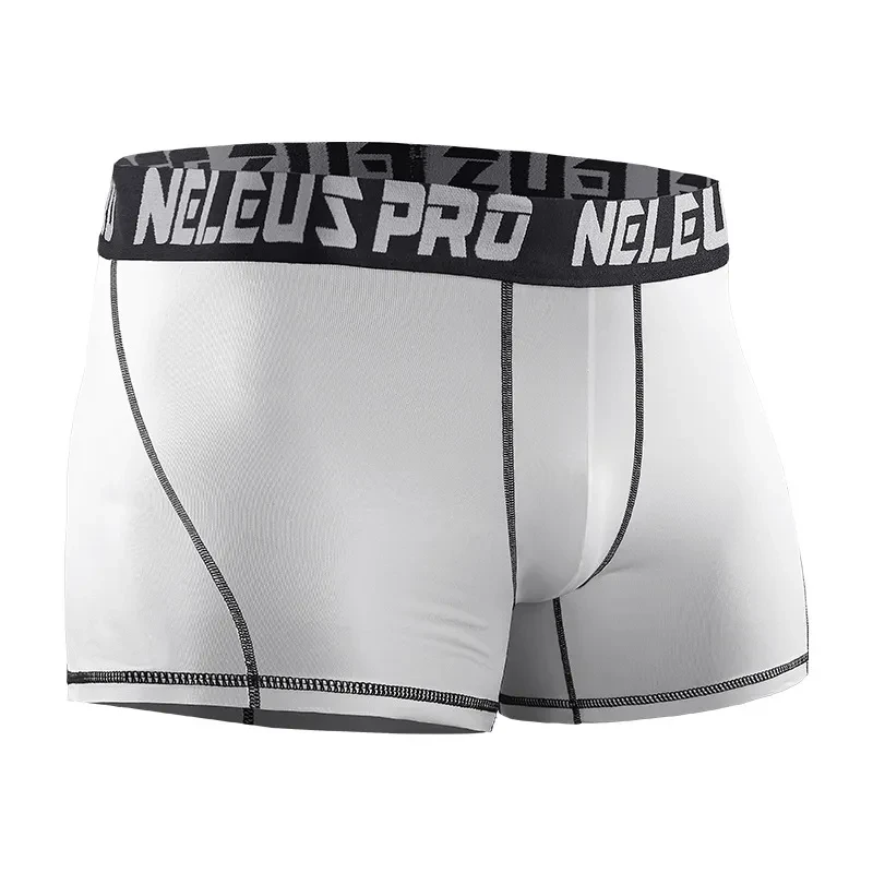 Anti-wear Leg Sports Men Running Underwear White