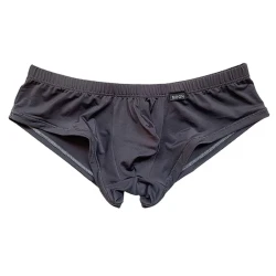 Semitransparent Ice Silk Men's Boxer Shorts Dark Gray