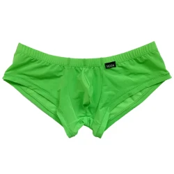 Semitransparent Ice Silk Men's Boxer Shorts Light Green