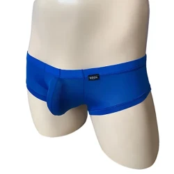 Semitransparent Ice Silk Men's Boxer Shorts  Sapphire Blue