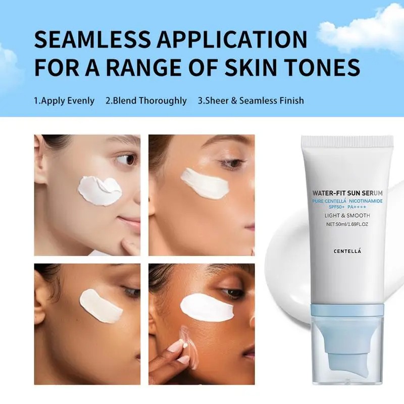 Sunscreen SPF 50 with Centella Asiatica Non-Sticky Refreshing Sunscreen Essence for Dry