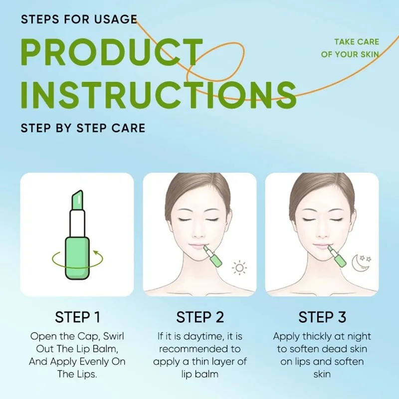 Lip Aloe Balm Nourishing, Hydrating, and Moisturizing Lip Care for Preventing Cracking and Repairing Dry Lips