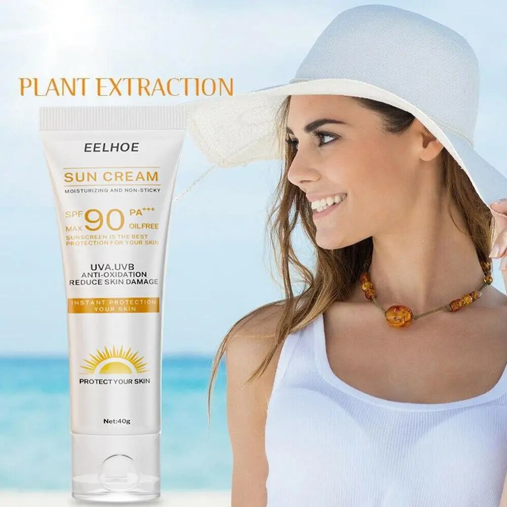 SPF 90 Facial and Body Sunscreen Serum Sunblock Skin Protective Cream with Moisturizing