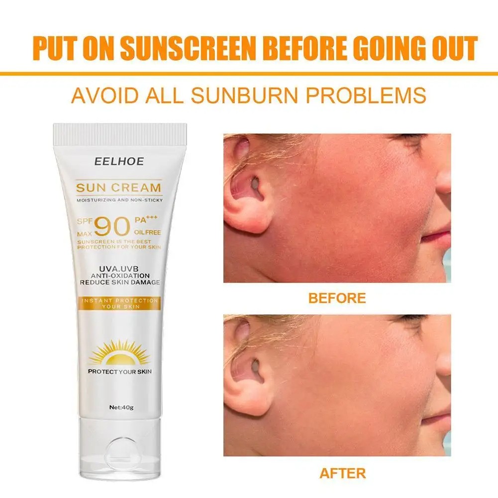 SPF 90 Facial and Body Sunscreen Serum Sunblock Skin Protective Cream with Moisturizing