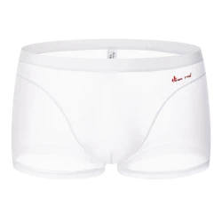 Nude Feel Comfortable Men's Stitching Thin Ice Silk Boxers White
