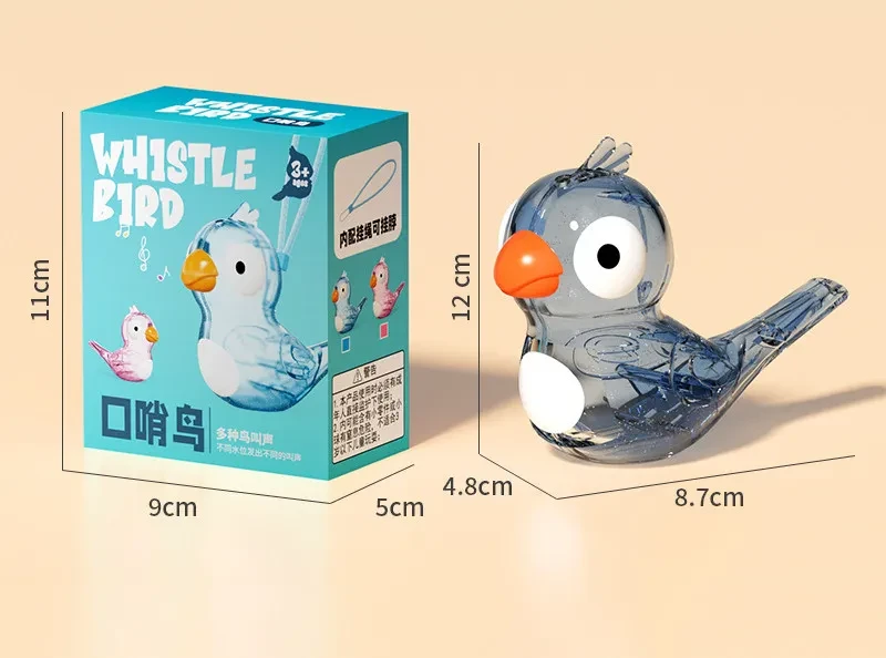 Children's Waterbird Whistle Toy Transparent