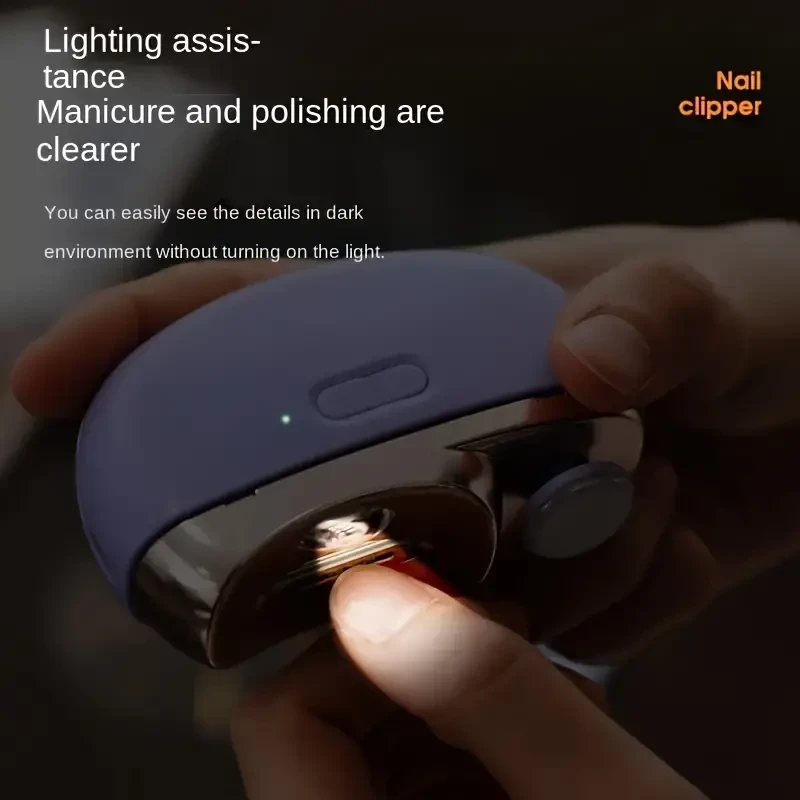 Smart Electric Nail Clipper - Anti-Pinch, Nail Polishing, Illumination, & Grinding Functions