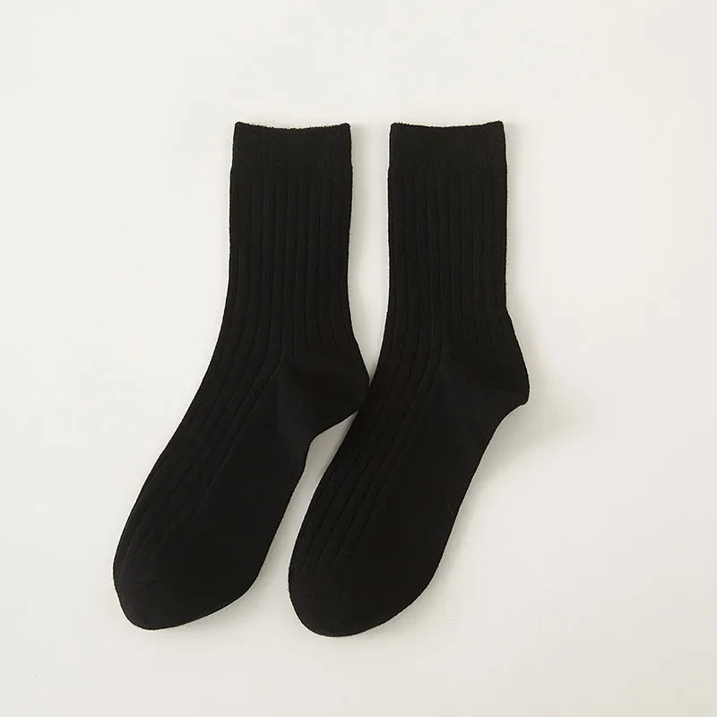 Fashion Multicolor Simple Non-Slip Socks Black