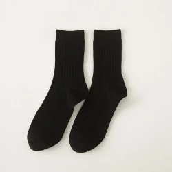 Fashion Multicolor Simple Non-Slip Socks Black