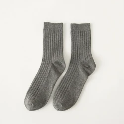 Fashion Multicolor Simple Non-Slip Socks Dark Grey