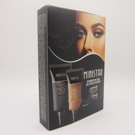 Two-color liquid eyebrow cream set