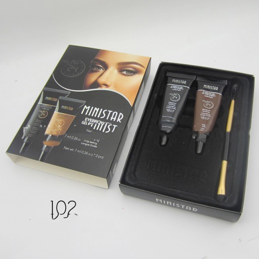 Two-color liquid eyebrow cream set