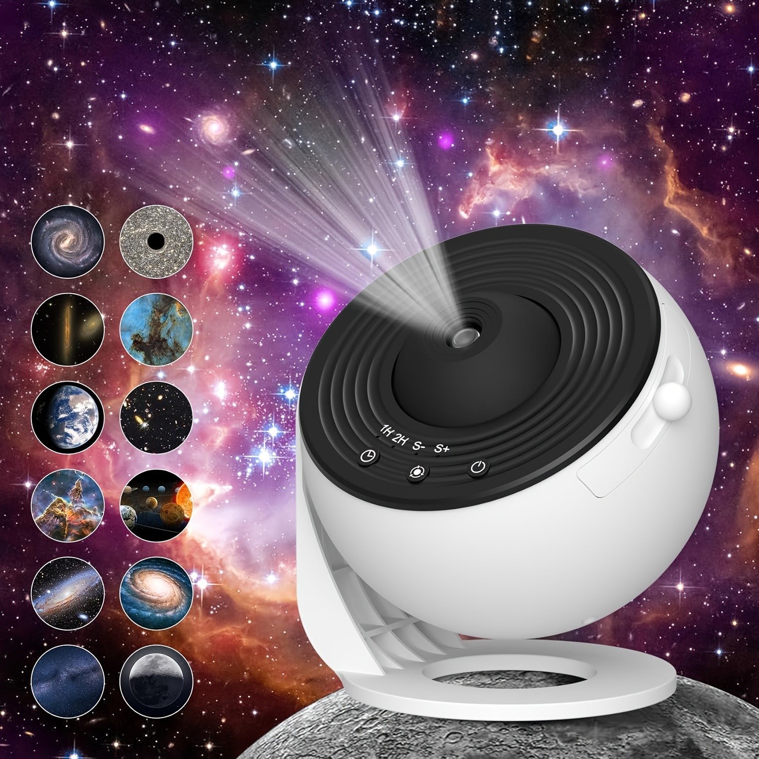 Star Projector Lamp with 13 Films  Creative LED Starry Sky Night Light, Tabletop Indoor Dynamic Galaxy Projector, Touchpad Controlled, USB Powered, Non-Waterproof, for Home Atmosphere Decor