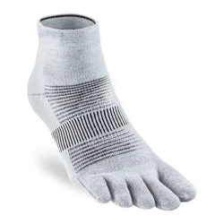 Professional Running Sports Yoga 200N Breathable Quick-drying Short Tube Toe Socks Tube Socks Gray