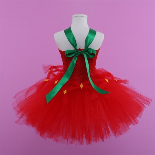 Children's Birthday Girls' Red Princess Dress