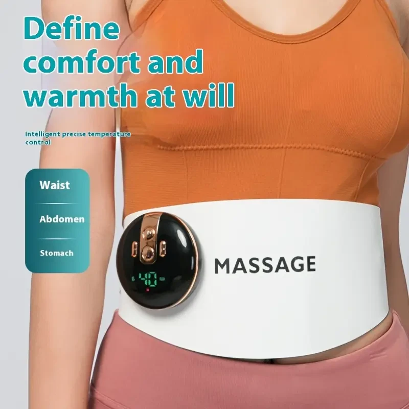 1pc Thermoplastic Elastomer Massage Belt with Heat and Vibration