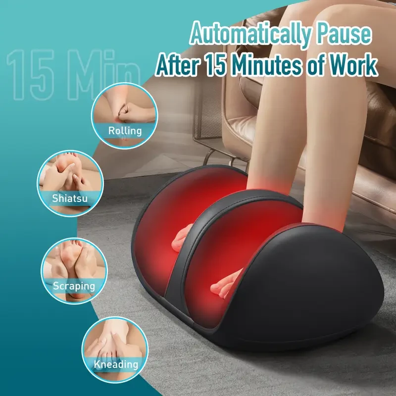 Shiatsu Foot and Calf Massager with Heat
