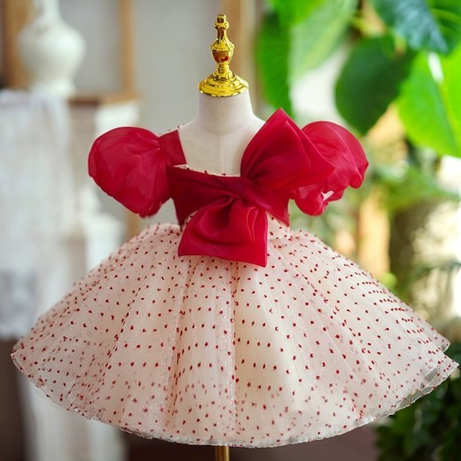 Girls One Year Old Celebration Dress Grab Pettiskirt