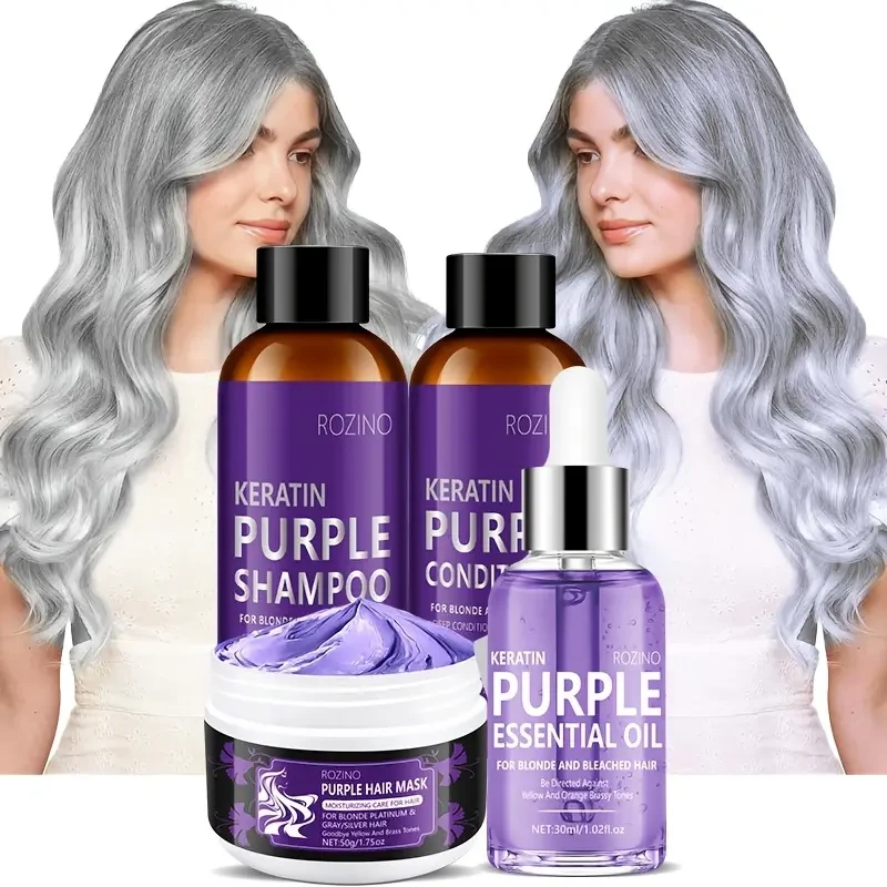 ROZINO Keratin Purple Hair Care Set
