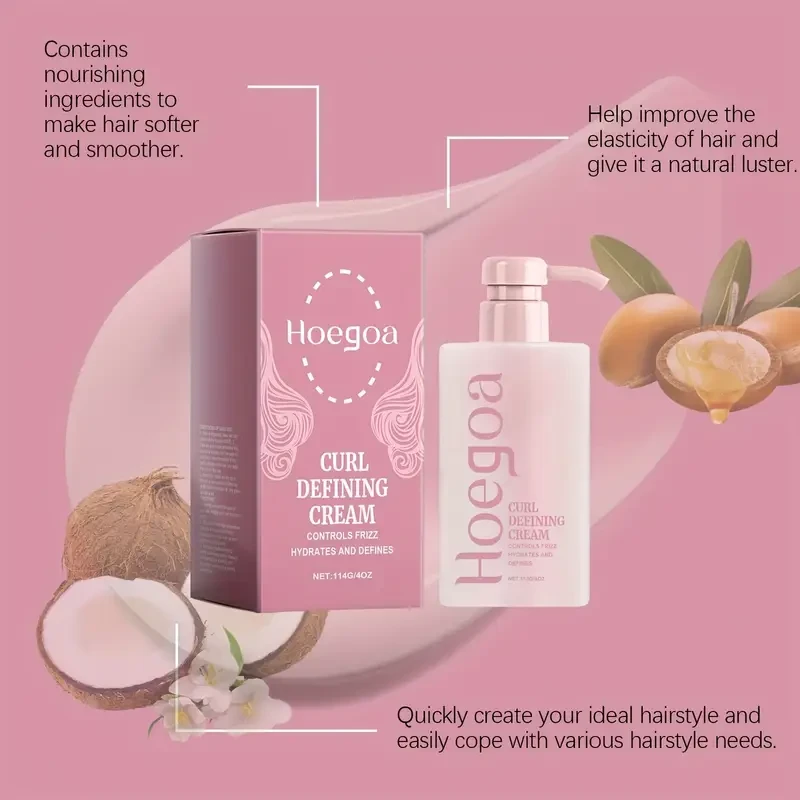 2pcs Curly Hair Styling Cream Combination Set