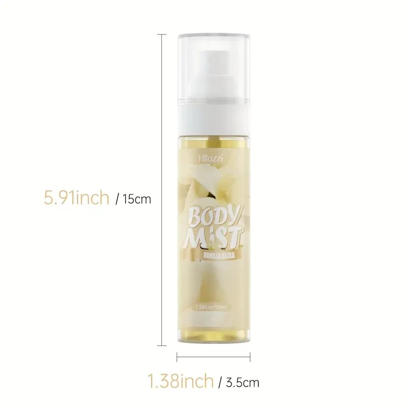 Hllozzi Vanilla Body Mist, 3.38 fl.oz