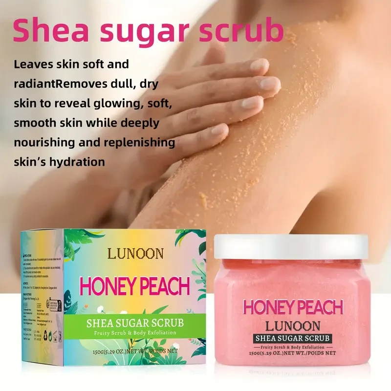 Honey Peach Lunoon Shea Sugar Scrub