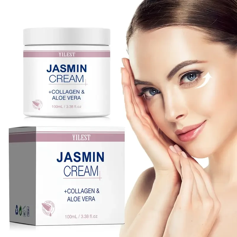 2pcs YILEST Jasmine Eye Cream with Hyaluronic Acid, Collagen & Aloe Vera