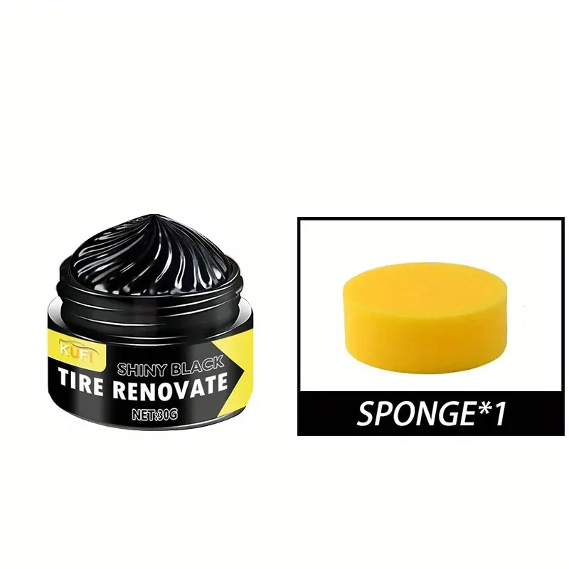 K1F1 Shiny Black Tire Renovate Interior Wax