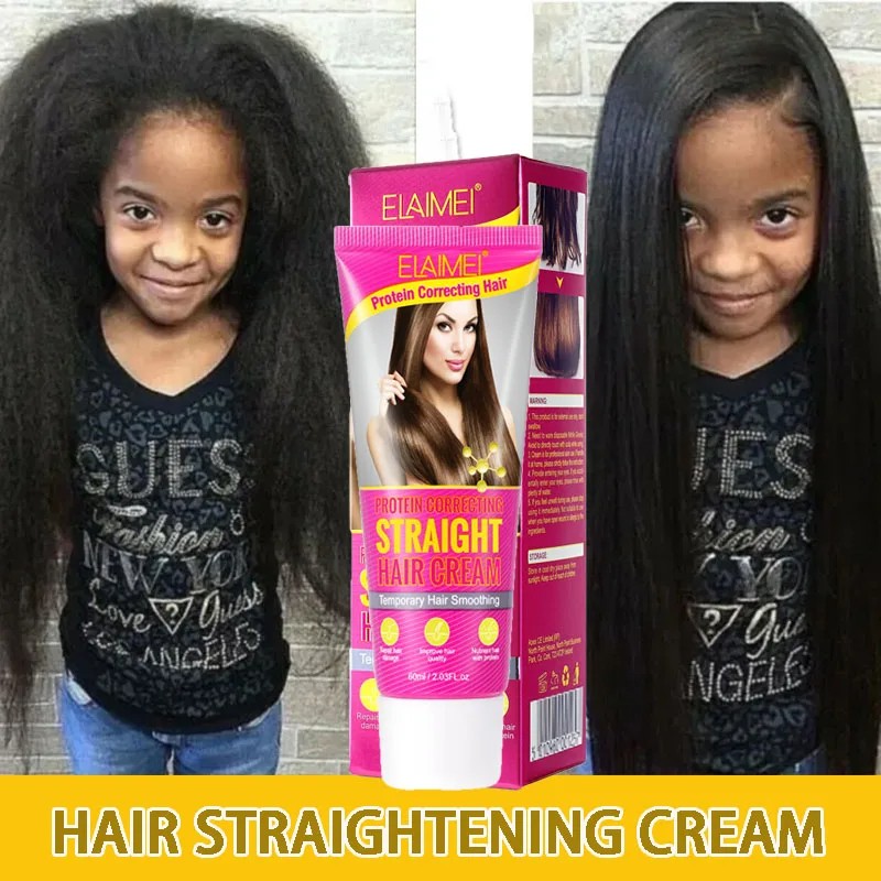 Protein Correcting Hair Straightener Cream Silk & Gloss for Frizz-Free, Nourished Hair