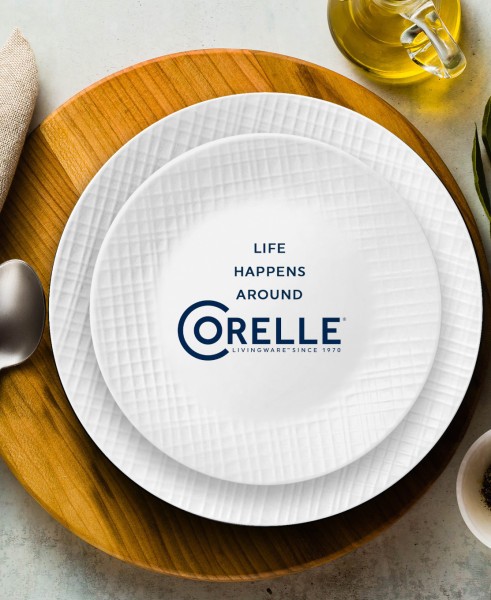 Linen Weave 12pc Dinnerware Set  - Corelle