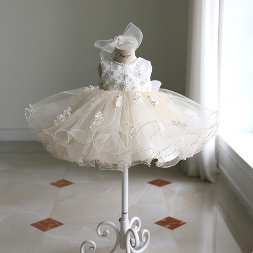 Princess Lace Dress Flower Girl Pettiskirt