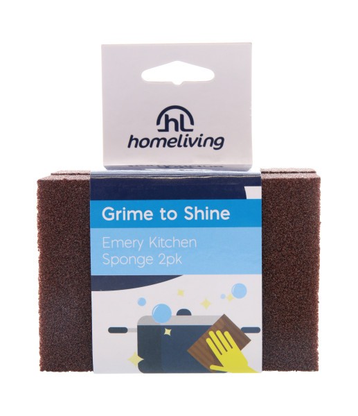 Emery Kitchen Sponges 2pk  - Homeliving
