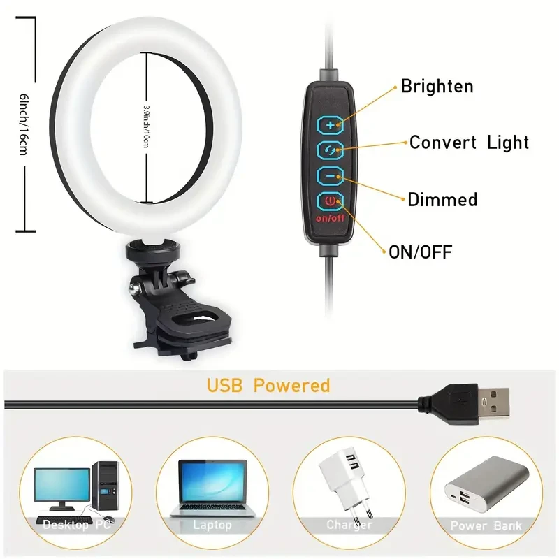 Dimmable Selfie Ring Light