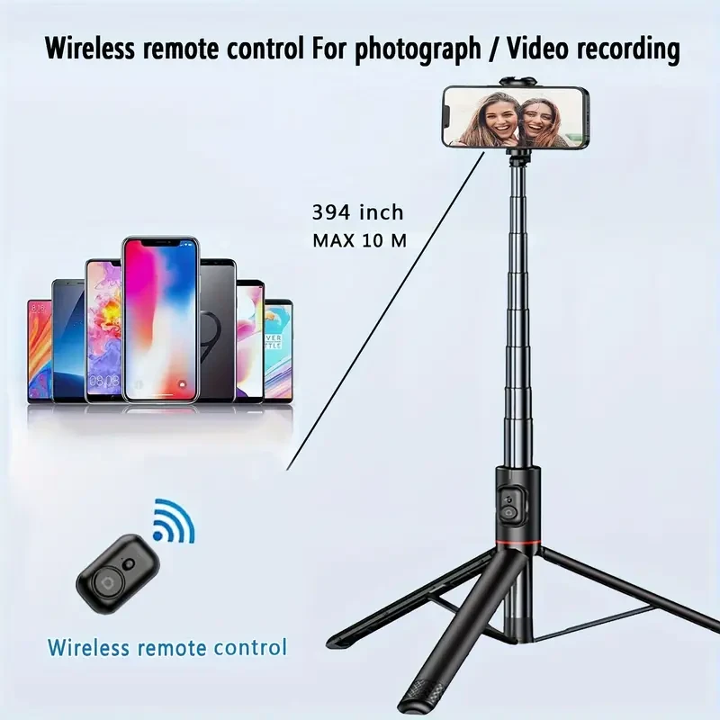 HKXYK 182.88cm Aluminum Alloy Selfie Stick with Tripod