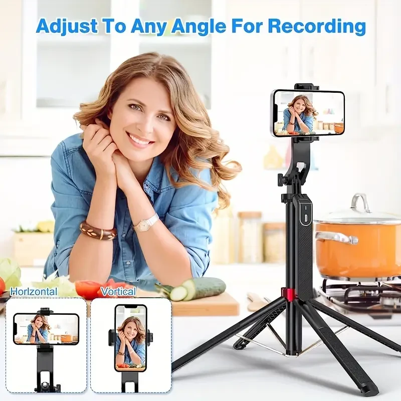 1pc HKXYK 72" All-in-One Extendable Selfie Stick Tripod