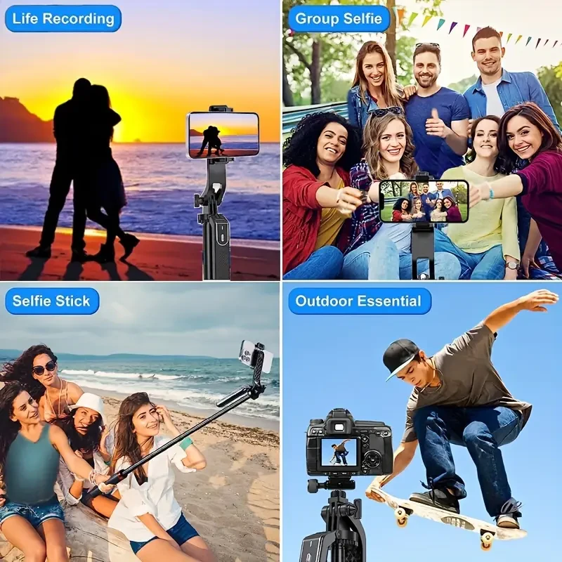 1pc HKXYK 72" All-in-One Extendable Selfie Stick Tripod