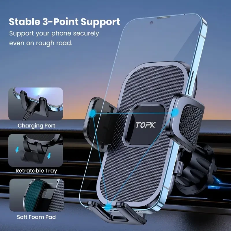 360 Rotation Car Phone Holder for Air Vent