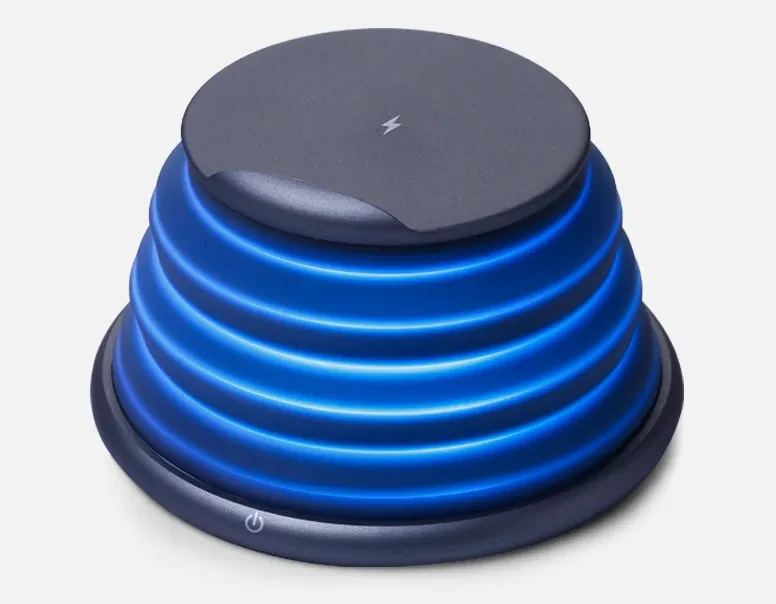 Creative New Mobile Phone Holder Wireless Charger Fast Charging Atmosphere Light Night Light Colorful Light Folding Portable