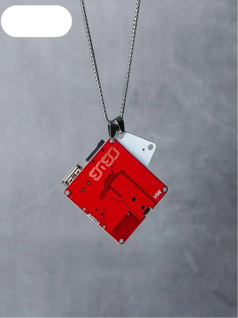 Mechanical Style Accessory Double Pendant Necklace