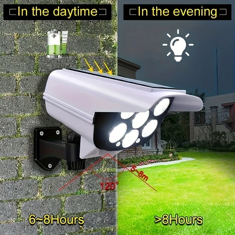 77-LED Solar Motion Sensor Floodlight