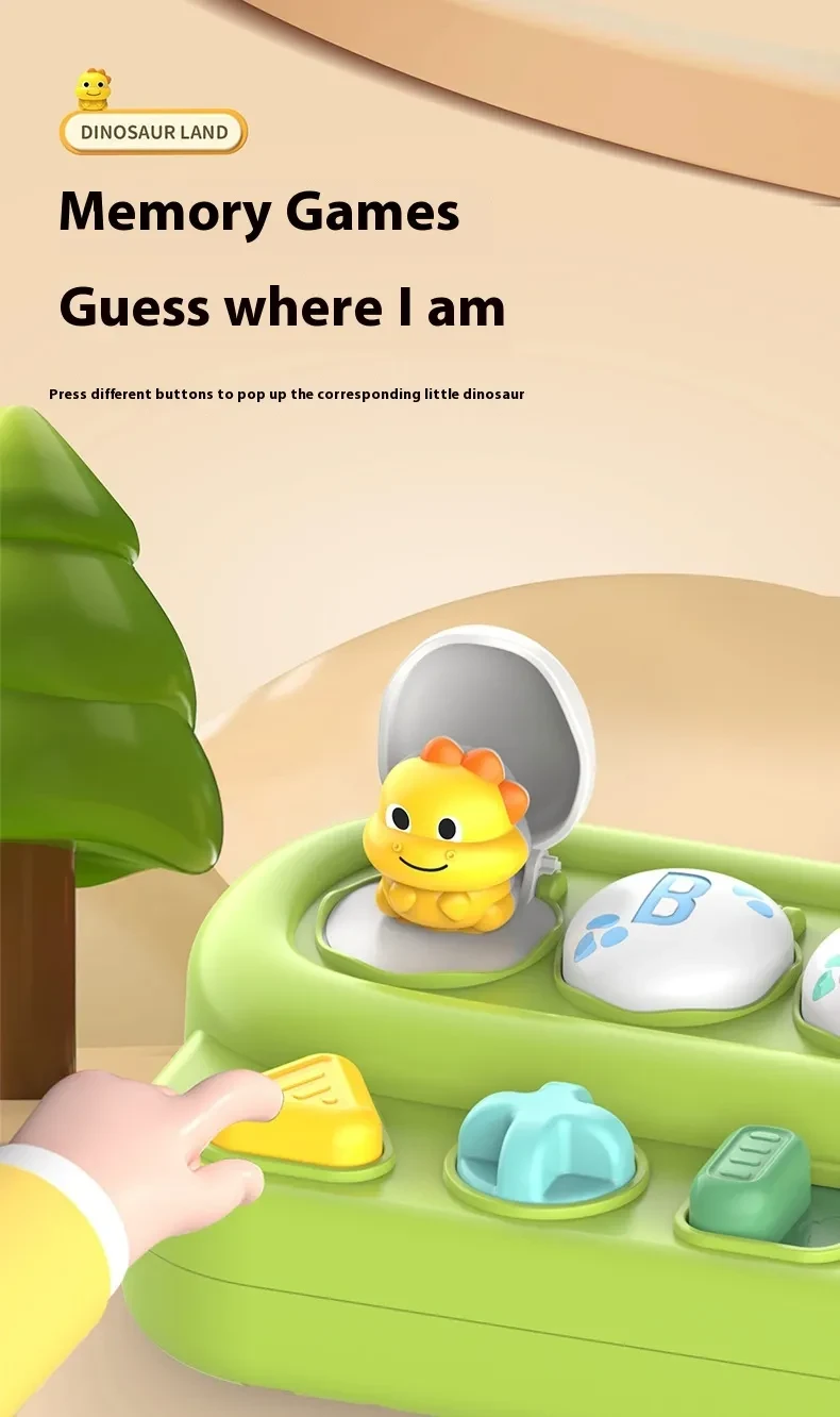 Dinosaur Puzzle Peekaboo Baby Cognitive Toy