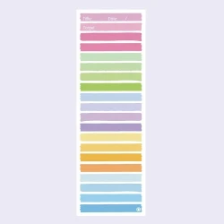 Simple Ins Wind Super Long Clause Color Student Notepad