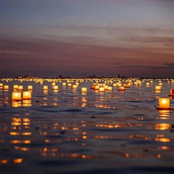 10x Water Floating Paper Lantern