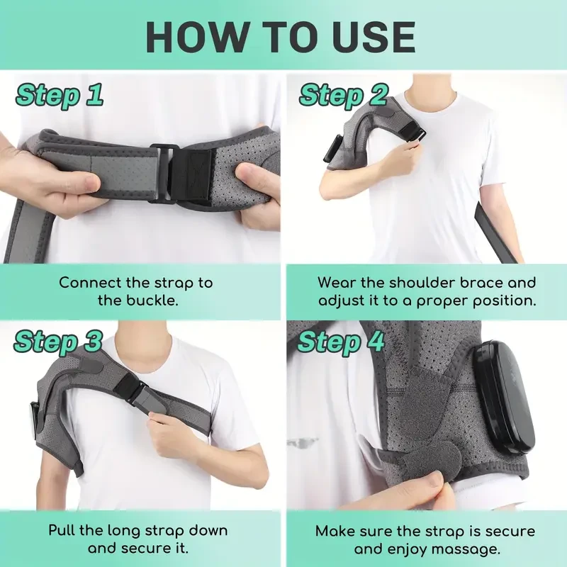 1pc ThermaCare Heated Shoulder Massager Belt