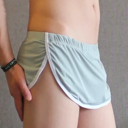 Men's Household Underwear Is Silky And Smooth Grey Wolf