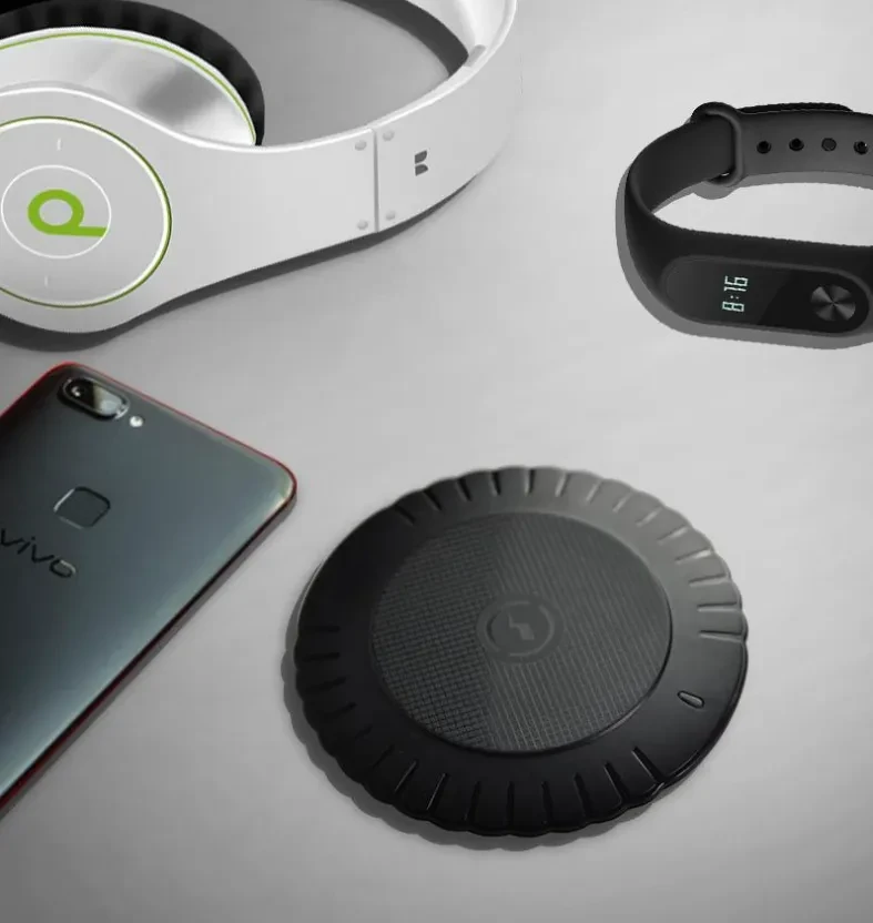 New Wireless Charger Scallop ABS Plastic Shell Wireless Charging