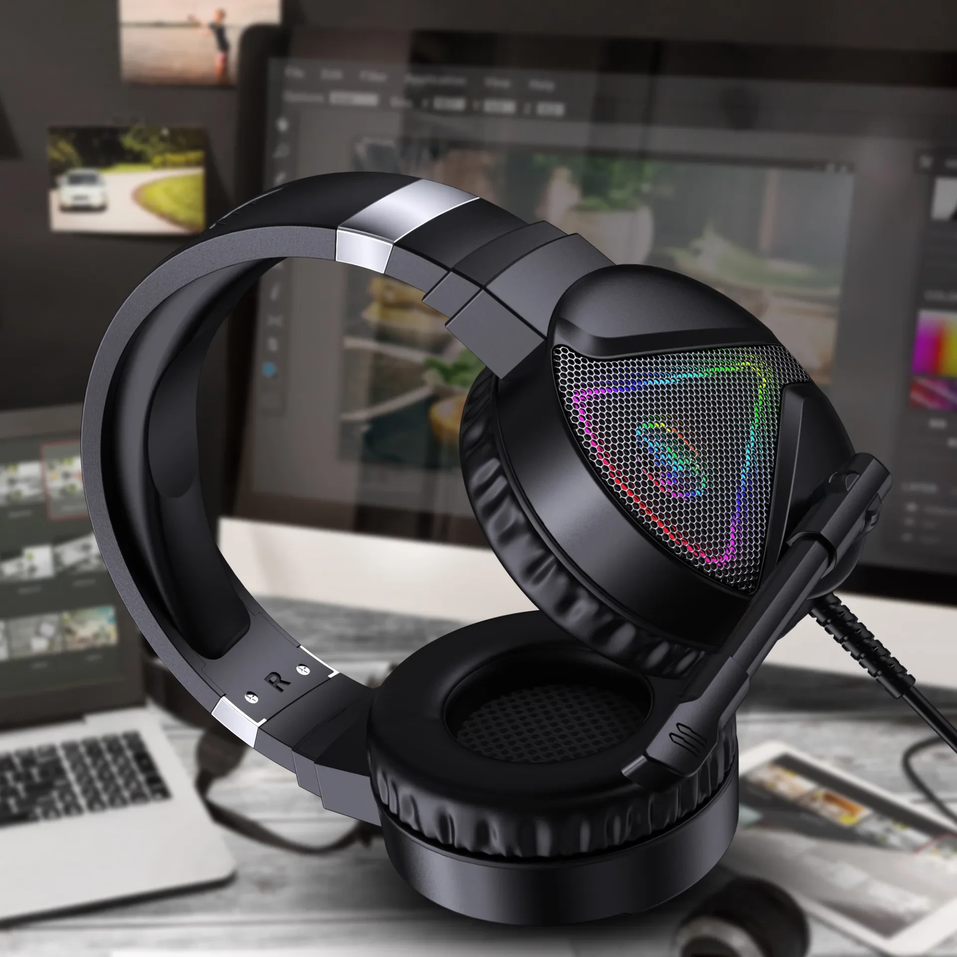 RGB Luminous ABS Headset