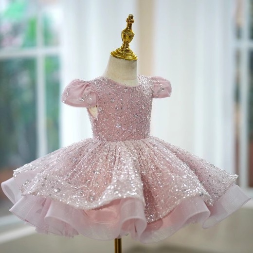 Sequined Girls Birthday Princess Dress