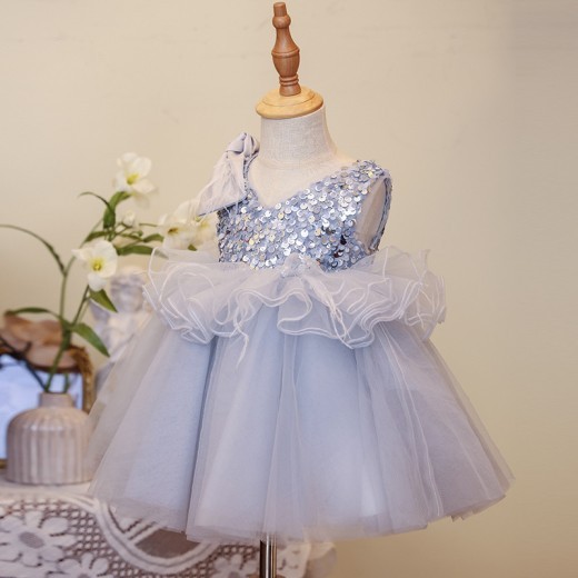 Little Host Flower Girl Princess Dress Girl Tulle Tutu Western Style